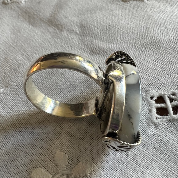 Large Dendrite Agate Ring - Picture 7 of 9
